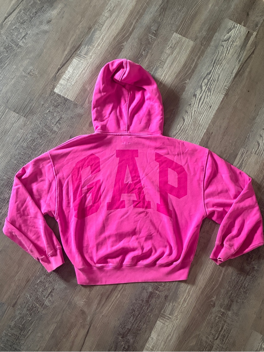 Womens GAP VintageSoft Crop Logo Hoodie Size Small